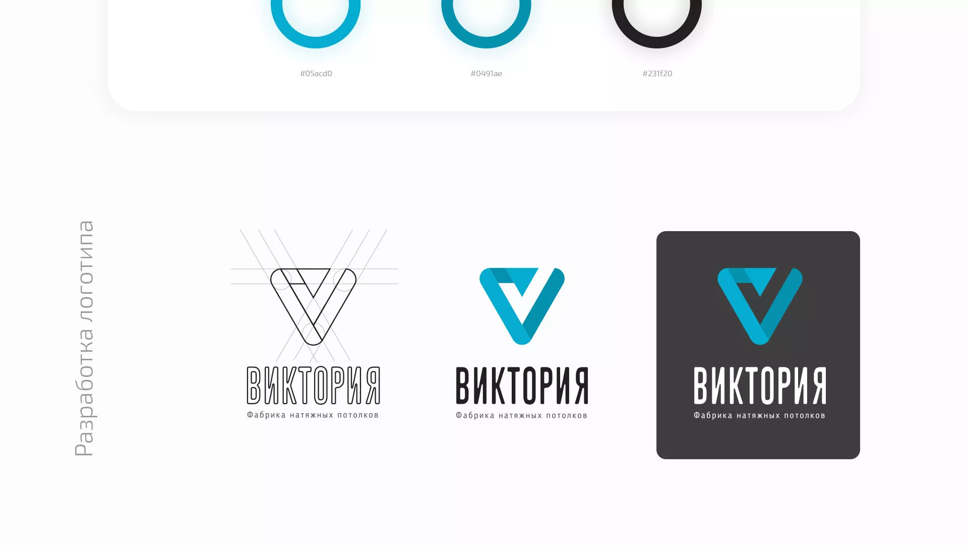 Разработка фирменного стиля компании по продаже и установке натяжных потолков в Таштаголе